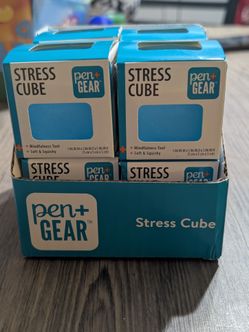 Pen+gear stress cube squishy