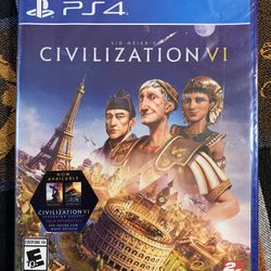 PS4 Sid Meier’s Civilization VI (6) play station 4 new in original plastic. 