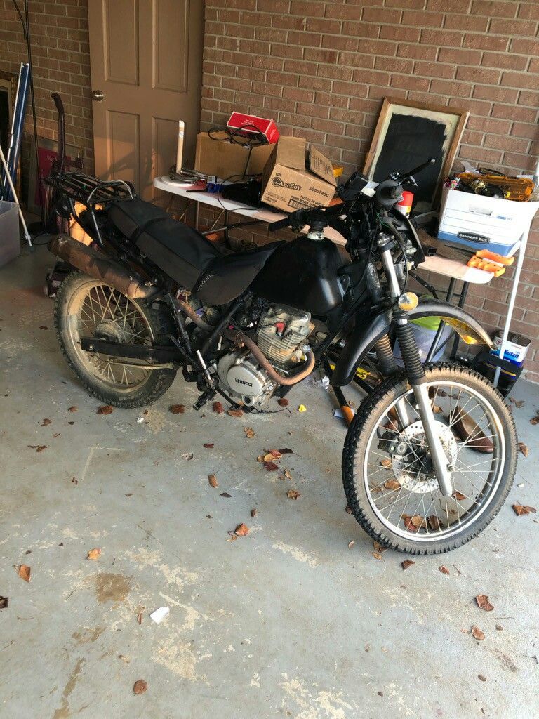 Black Dirt Bike