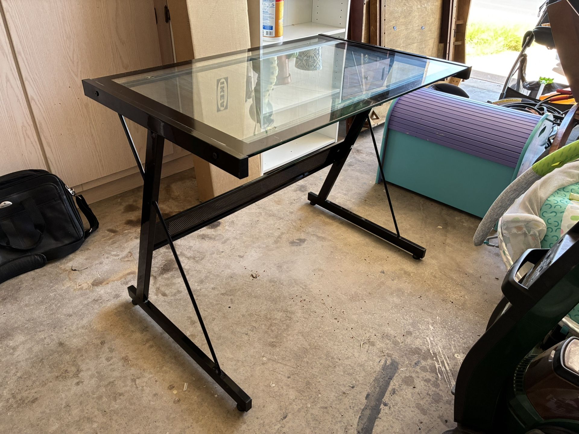 Glass Desk