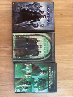 Matrix trilogy DVDs