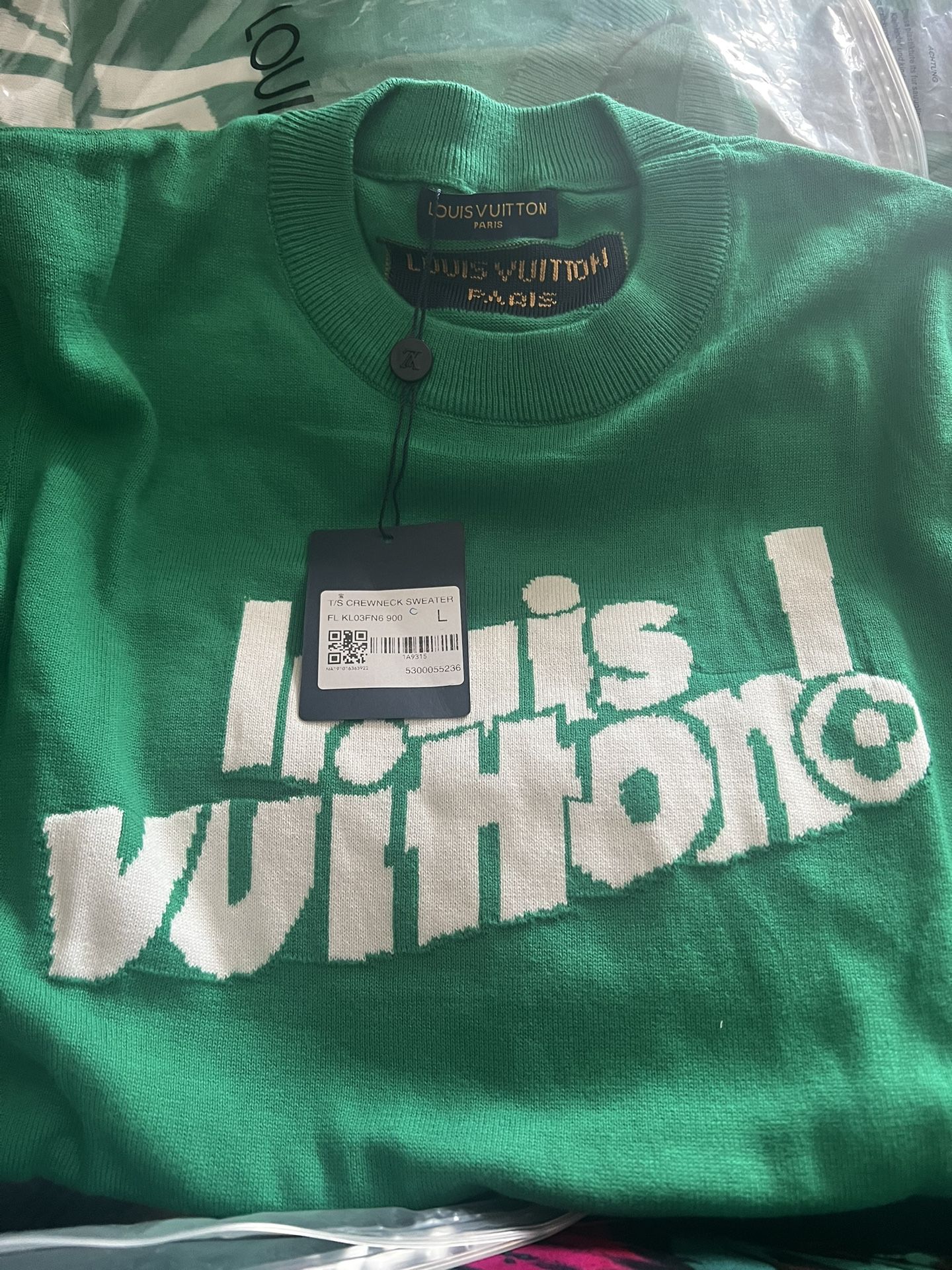 Green knit LV shirts