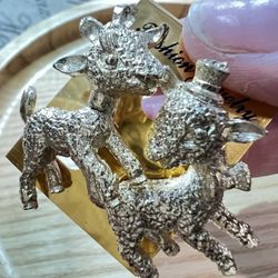  LAMB BROOCH Pin 2 pieces!