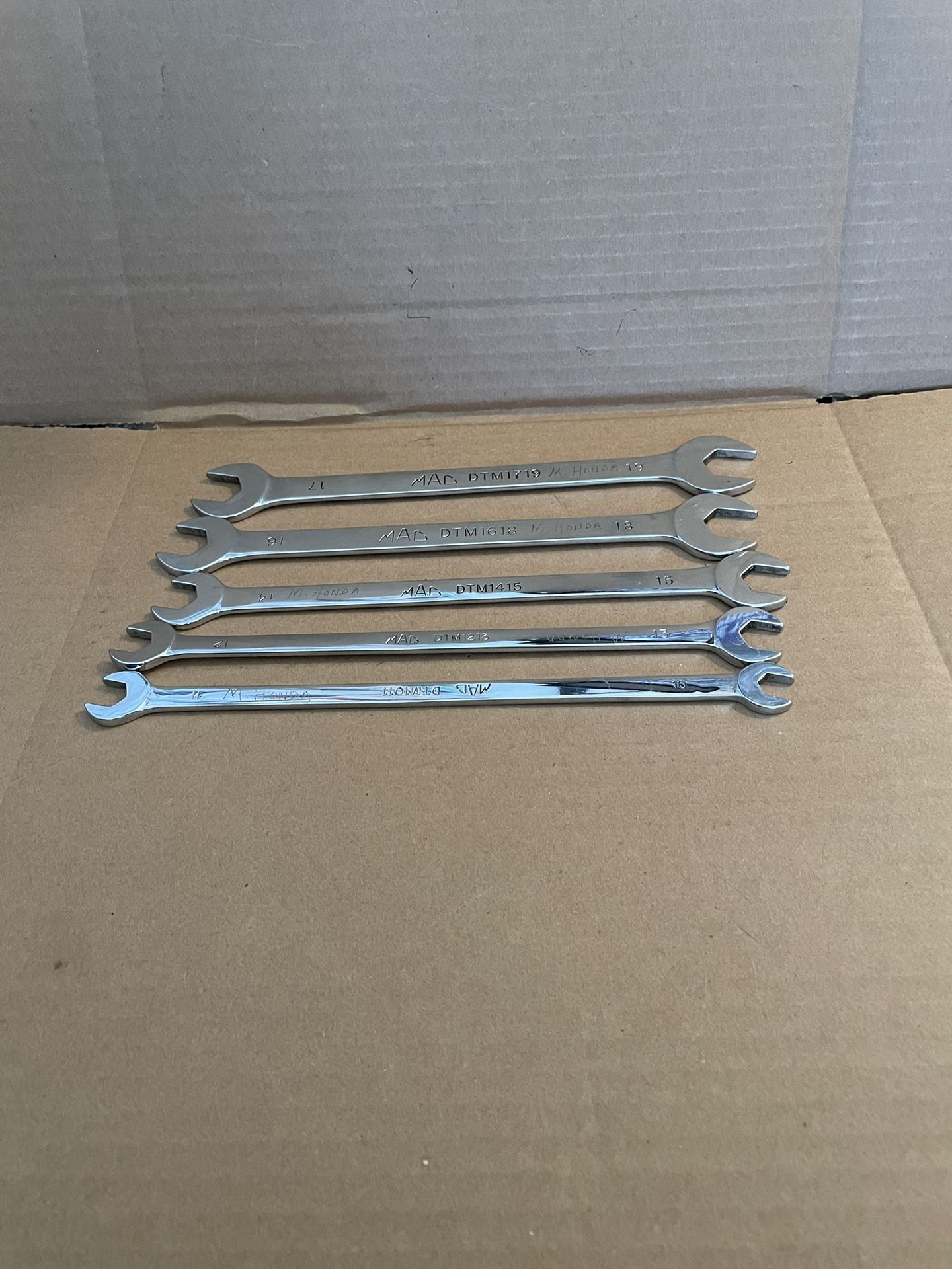 Mac Tools Thin Open End Metric Wrenches