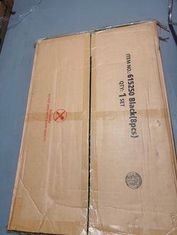 Item No. 615250 Black 8-Piece Set, Sealed Box