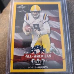 2020 JOE BURROW LEAF DRAFT ALL AMERICAN RC
