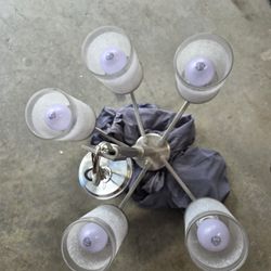 Chrome Lighting Fixture Chandelier 