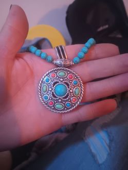 Brighton Stirling silver and turquoise necklace