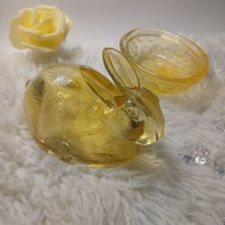 Yellow Rabbit On The Nest With Beautiful Details And Color  
