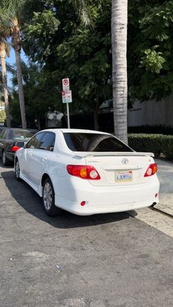Toyota Corolla S White Sedan