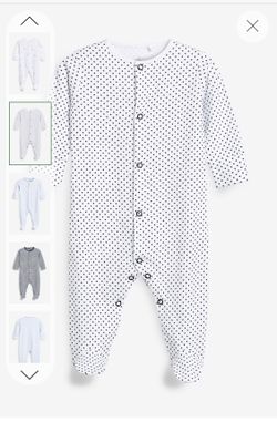 Sleepsuit one piece onesie with mittens 0-3m baby cloths