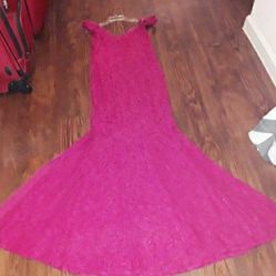 Lace  party dress. Off the Shoulders 