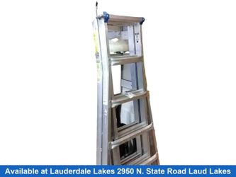 Werner Ansi A14.1 Silver A-Frame Ladder