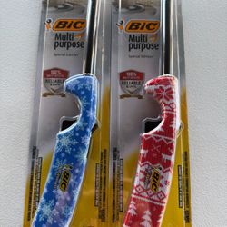 Set of TWO (2) Brand New Bic Multiple Purpose Lighter Special Edition