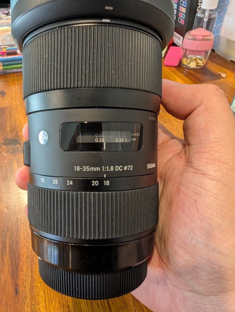 Sigma 18-35mm 1.8 Art Lens For Canon EF