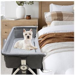 Bedside Dog Co-Sleeper Bed – Adjustable Height ✨🐶