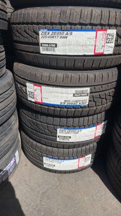 225/45/17 Falken tires installed and balanced