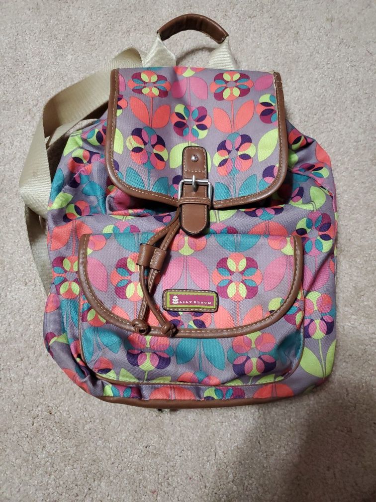 Lily bloom backpack bag purse