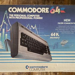 Complete In Box Early Commodore 64 (Not Working)