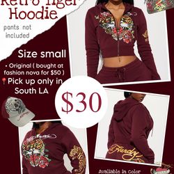 Ed Hardy Retro Tiger Hoodie Set