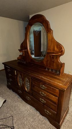 Antique Dresser with Vanity Mirror