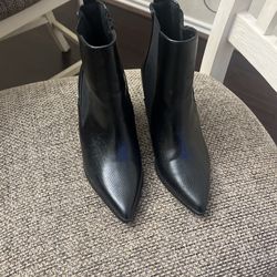Black Pointed Booties