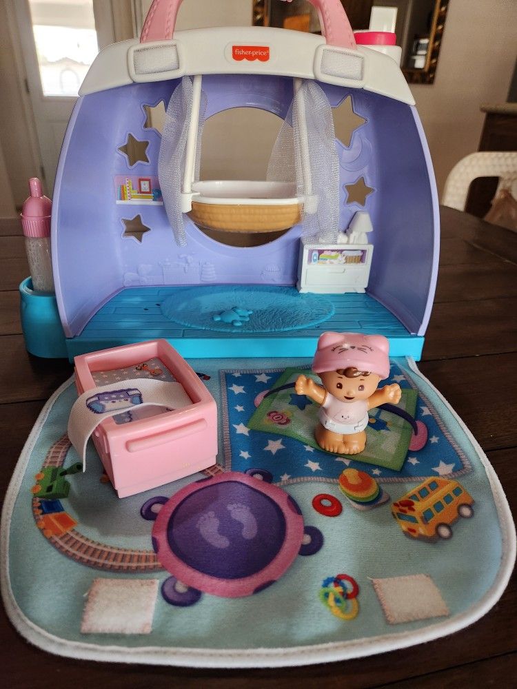 Fisher-Price Little People Cuddle & Play Nursery Playset