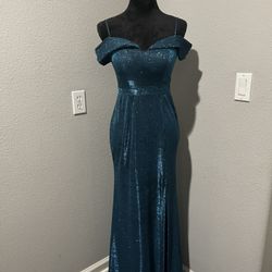 Teal Prom Dress Size 3