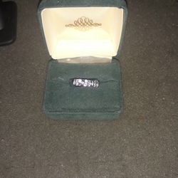 Genuine Tanzanite .042 Carat Ring Sz7 Sterling 