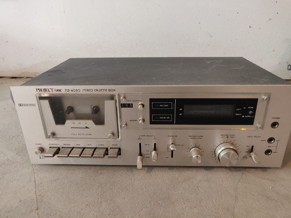 Project One tape deck amplifier vintage FLD-4050