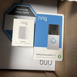 RING DOORBELL PLUS WTH CHIME