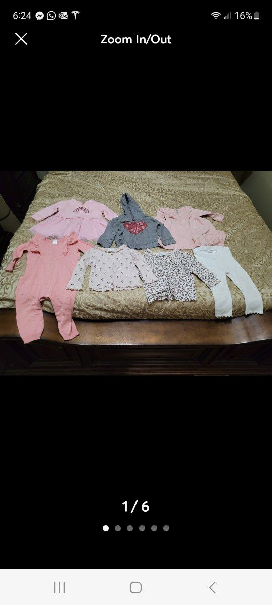 Bundle 9-12m assorted fall winter baby girl clothes
