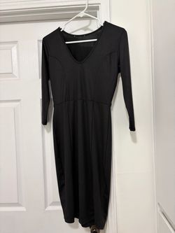 Black Halloween dress, long sleeve size medium ladies
