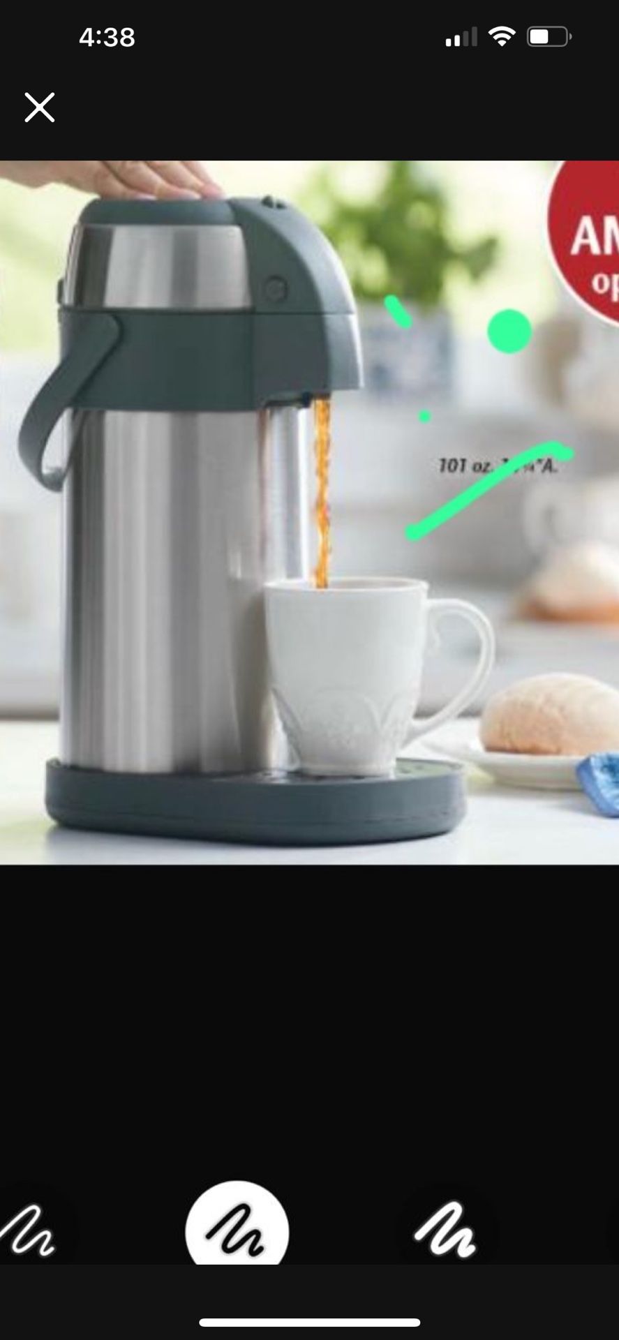 Termo Dispensador Para Cafe Nuevo De Tupperwere
