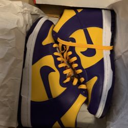 Nike Dunk High Lakers