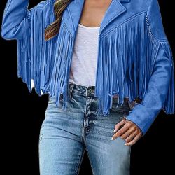 Cropped Tassel Jacket XXL     Brand New