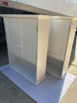 Wall Mount Bathroom Cabinet Storage Organizer Medicine Cabinet White $55 each