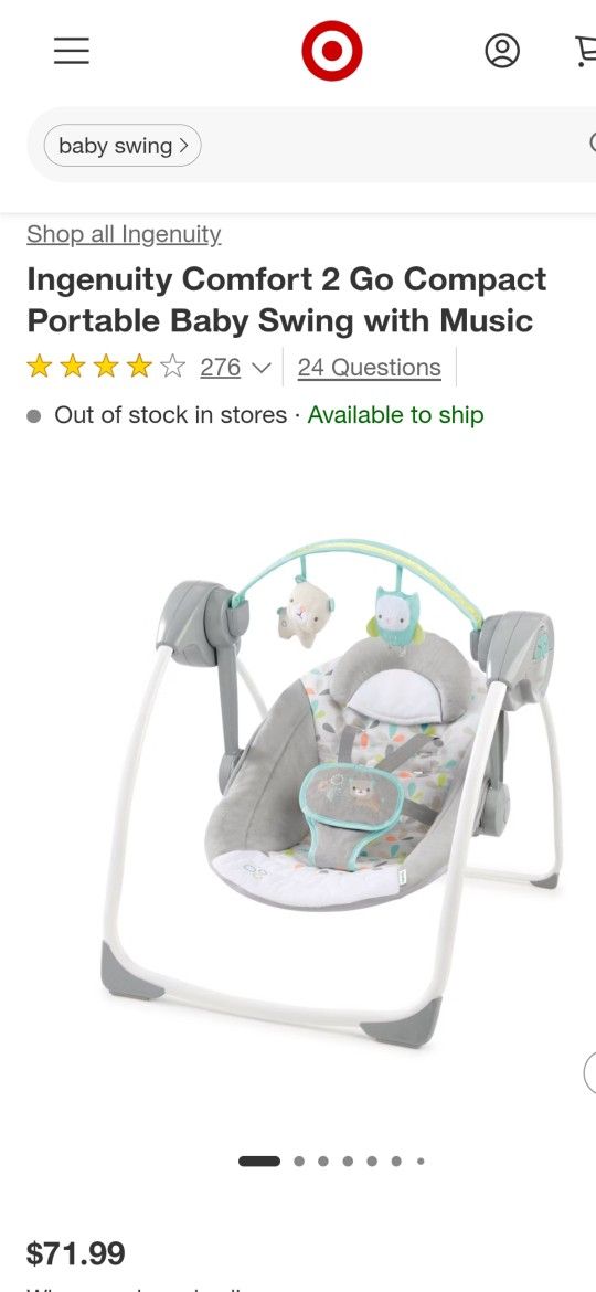 Baby Swing with Music