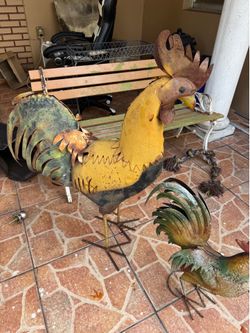 Metal vintage rooster