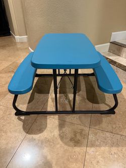 Lifetime Folding Children Outdoors Picnic Table &  Chair