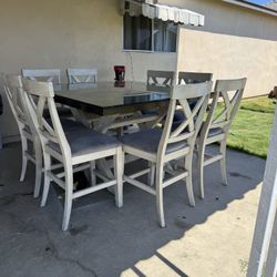 8 Chairs Dining Table 