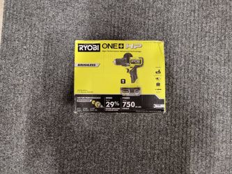 FREE BONUS BATTERY & BITS SET! NEW RYOBI PBLHM101K ONE+ HP BRUSHLESS 1/2 INCH HAMMER DRILL KIT WITH 4AH HP BATTERY, CHARGER & BAG
$149