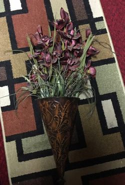 Vase with flowers... wall decor