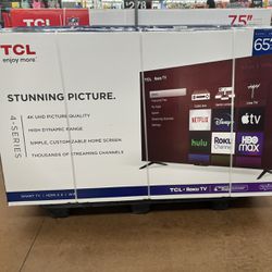 65” TCL Smart 4K Led Uhd Tv 