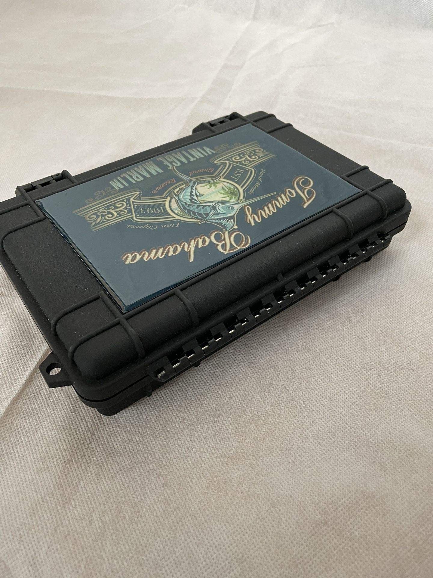 Brand New Tommy Bahama Vintage Marlin Cigar Case With Protek Travel Humidors Waterproof Crushproof Great For Father’s Day