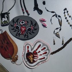 Native Art, My Hand Beaded 3D Mini Nike Shoes, M.I.W., Etc