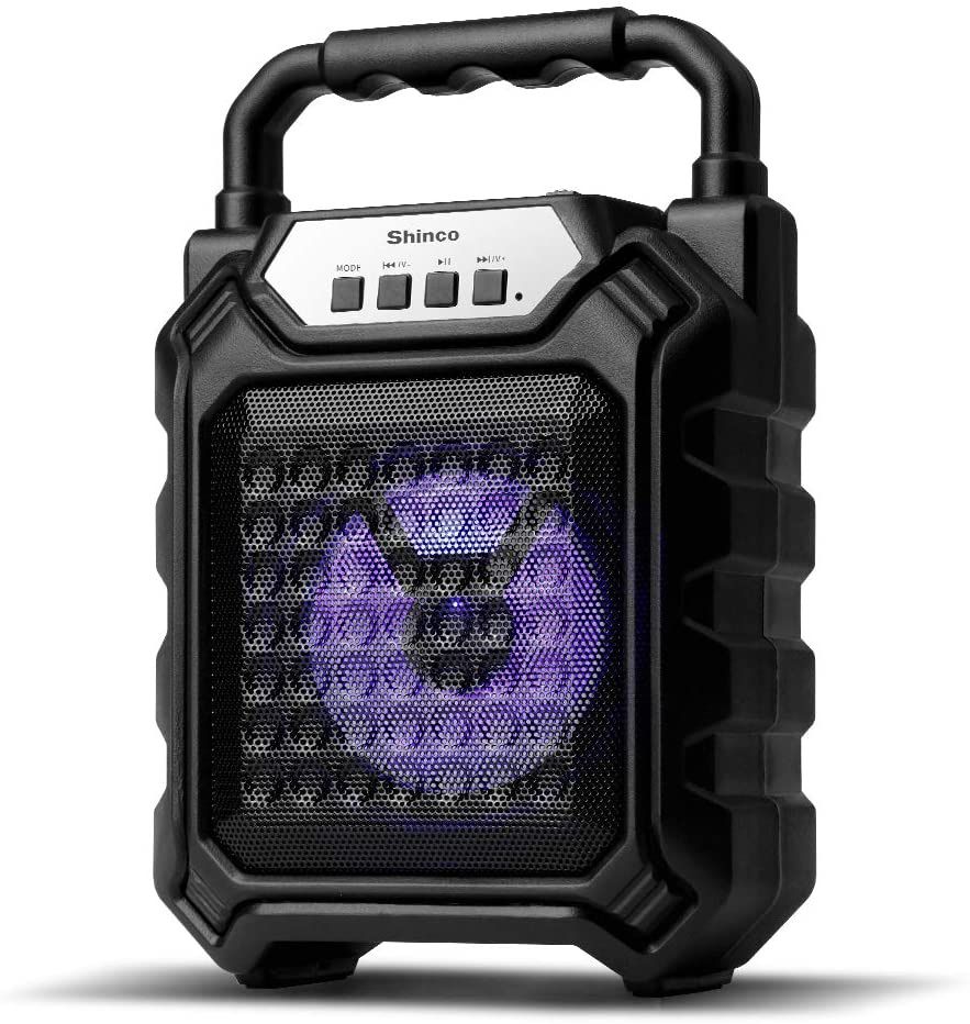 Portable Bluetooth Speaker w/LED Perfect for Home Audio Entertainment