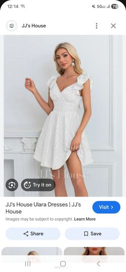 White mini dress
