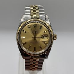 Rolex Datejust 1601 TwoTone Gold PiePan Dial 36mm