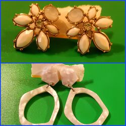 2 Pairs Fashion Earrings Pierced
